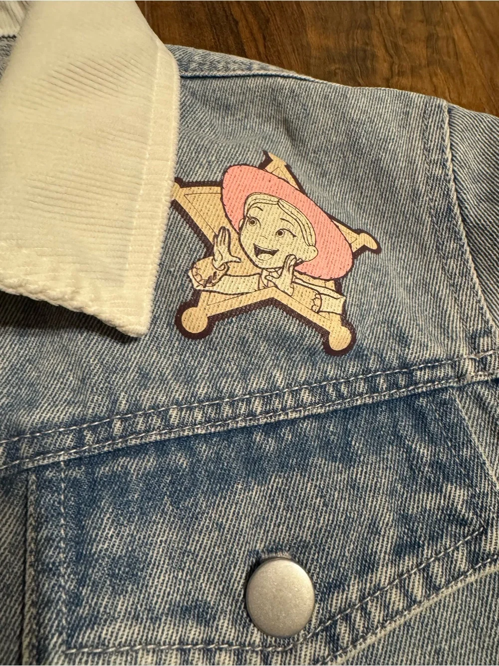 Disney Toy Story Jessie Jean jacket girls size XL 14
